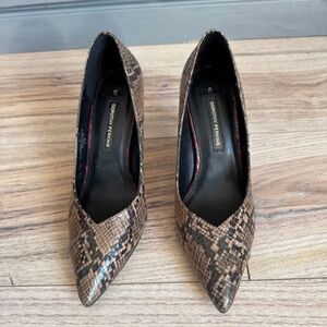 Dorothy Perkins Brown Patterned Heels